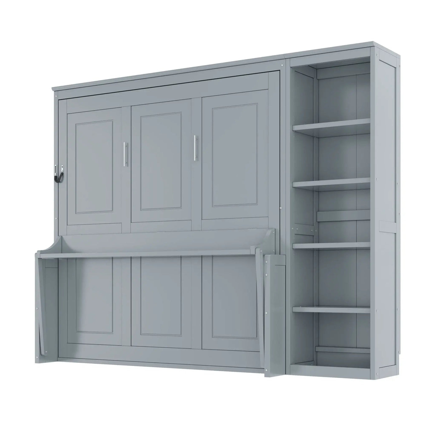 Sturdy Murphy Bed With Desk And Bookshelf by Unique Piece Furniture