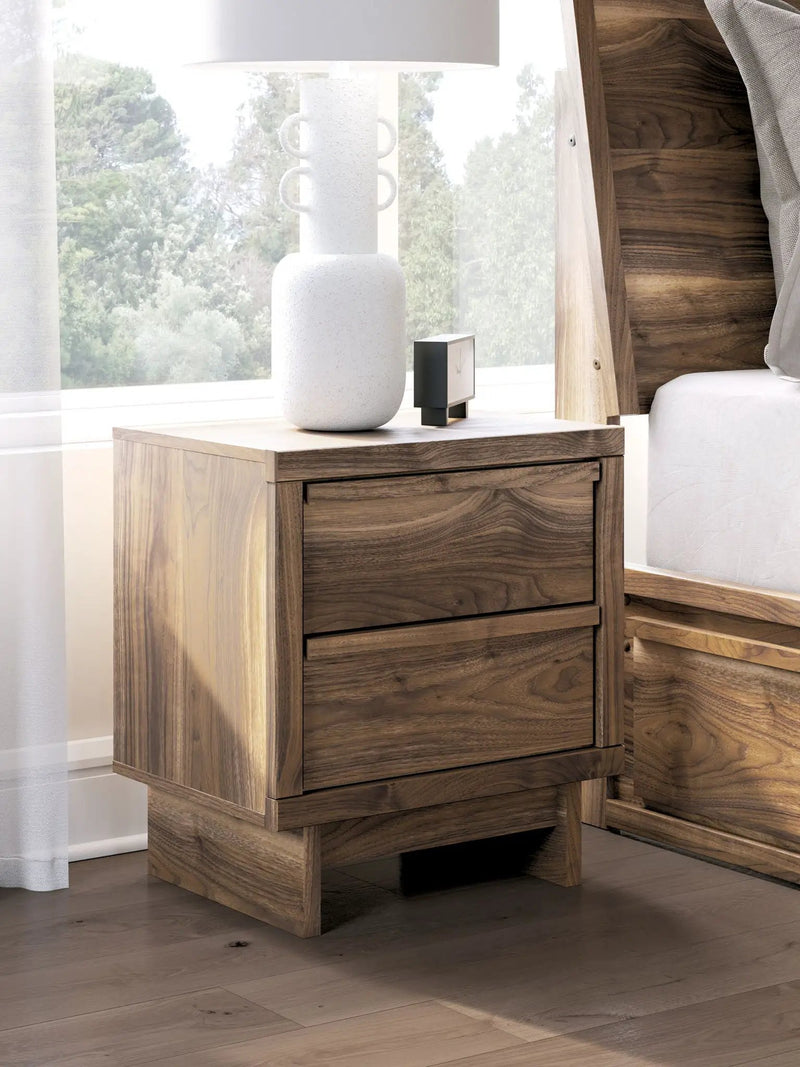 Chirason - Two Drawer Night Stand - Brown by Unique Piece Furniture