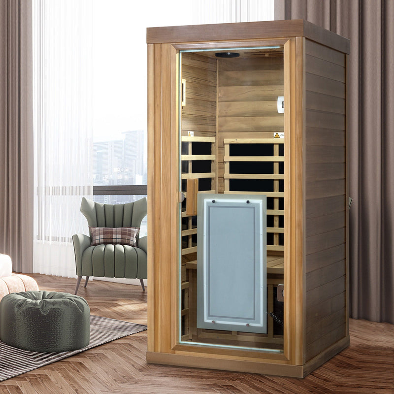 One Person Far Infrared Standard Indoor Sauna Room by HouseOfZazla