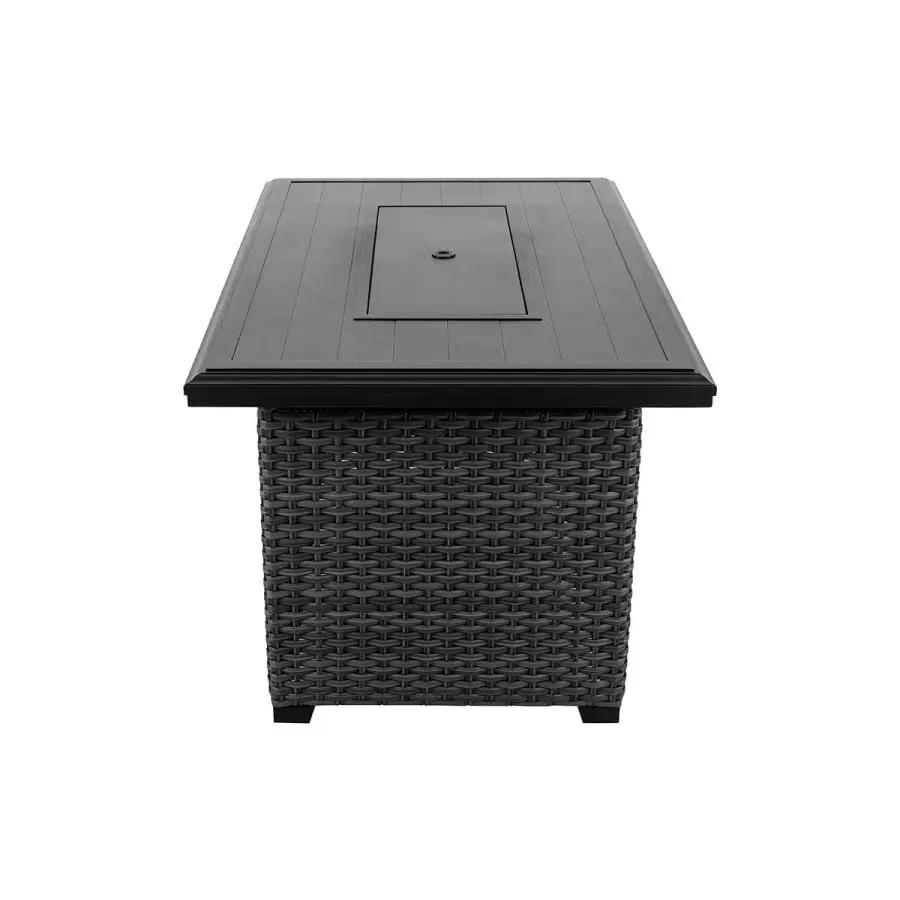 Lassen 4-Piece Firepit Set with Swivel Rocking Chairs by Outdoor-USA®