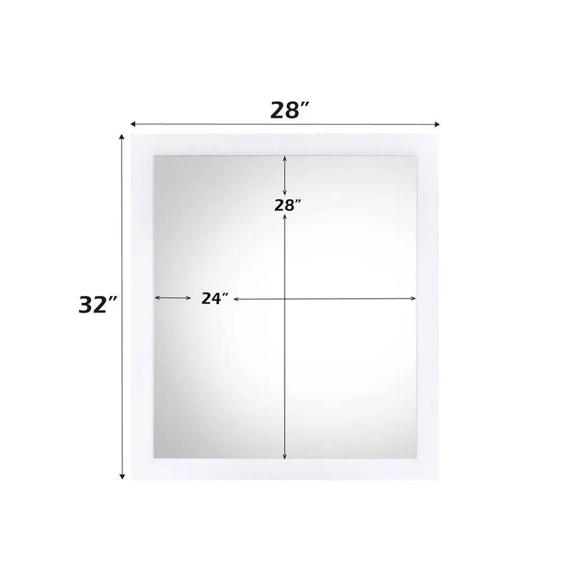 Perse - Mirror - White by Unique Piece Furniture