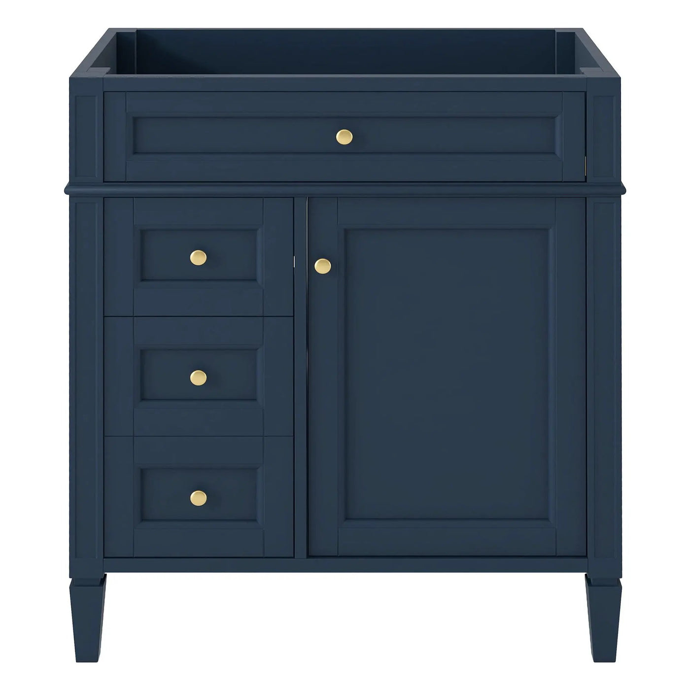 Bathroom Vanity With 2 Drawers and Tip-Out Storage Cabinet by HouseOfZazla
