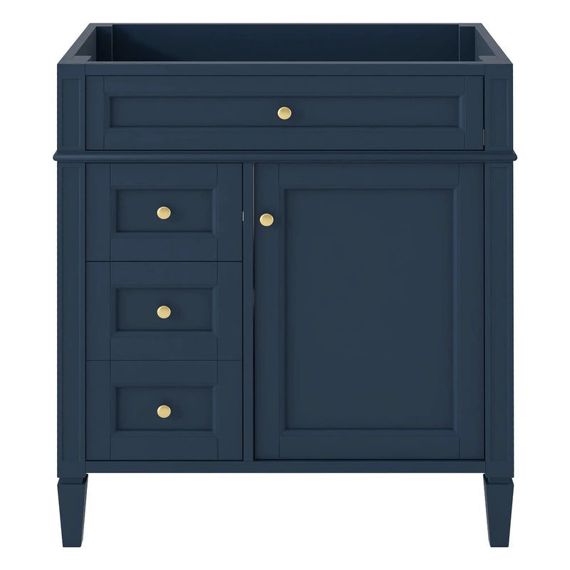 Bathroom Vanity With 2 Drawers And Tip-Out Drawer, Storage Cabinet by Unique Piece Furniture