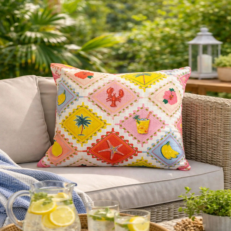 Outdoor Pillows, Weather Resistant (Set of 2) - Multi by Unique Piece Furniture