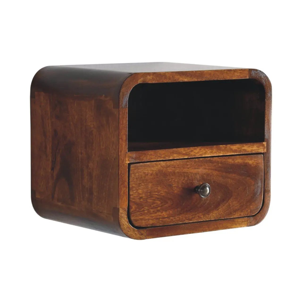 Curved Upper Slot Floating Nightstand by Unique Piece Furniture