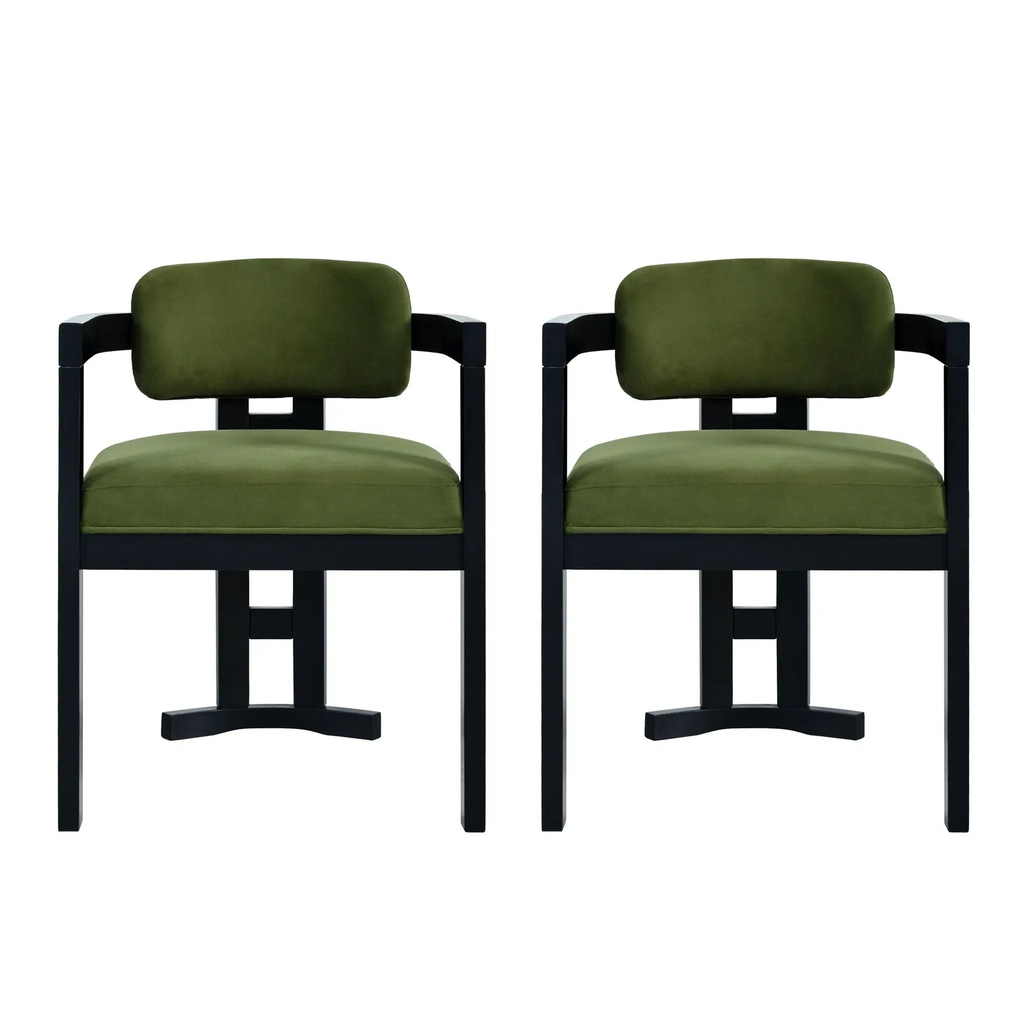 Stylish Indoor Upholstered Wood Dining Chair Set of 2 by HouseOfZazla
