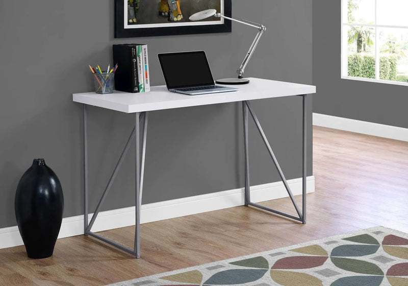 Computer Desk For Home Office Laptop, Contemporary & Modern - White by Unique Piece Furniture