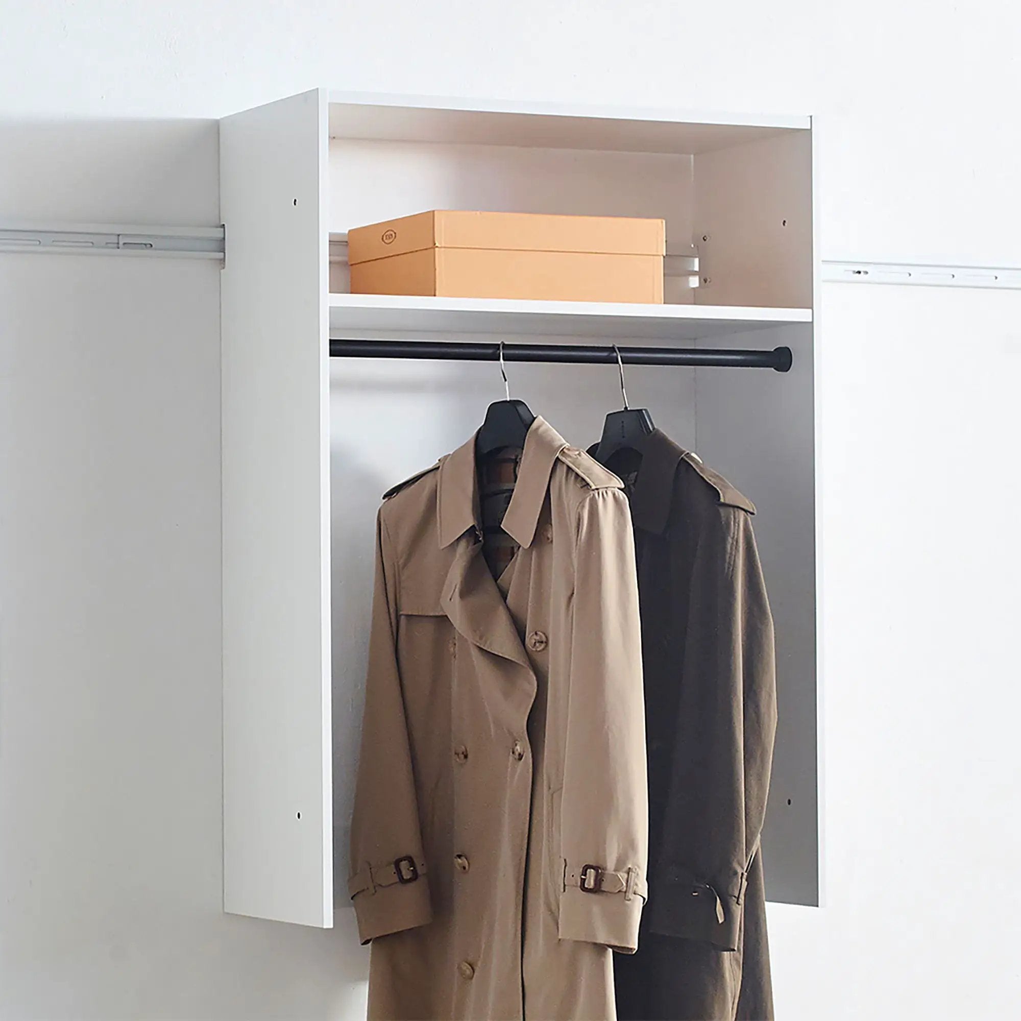 Devi - Wall Mounted Wood Closet System & Modular Units by HouseOfZazla
