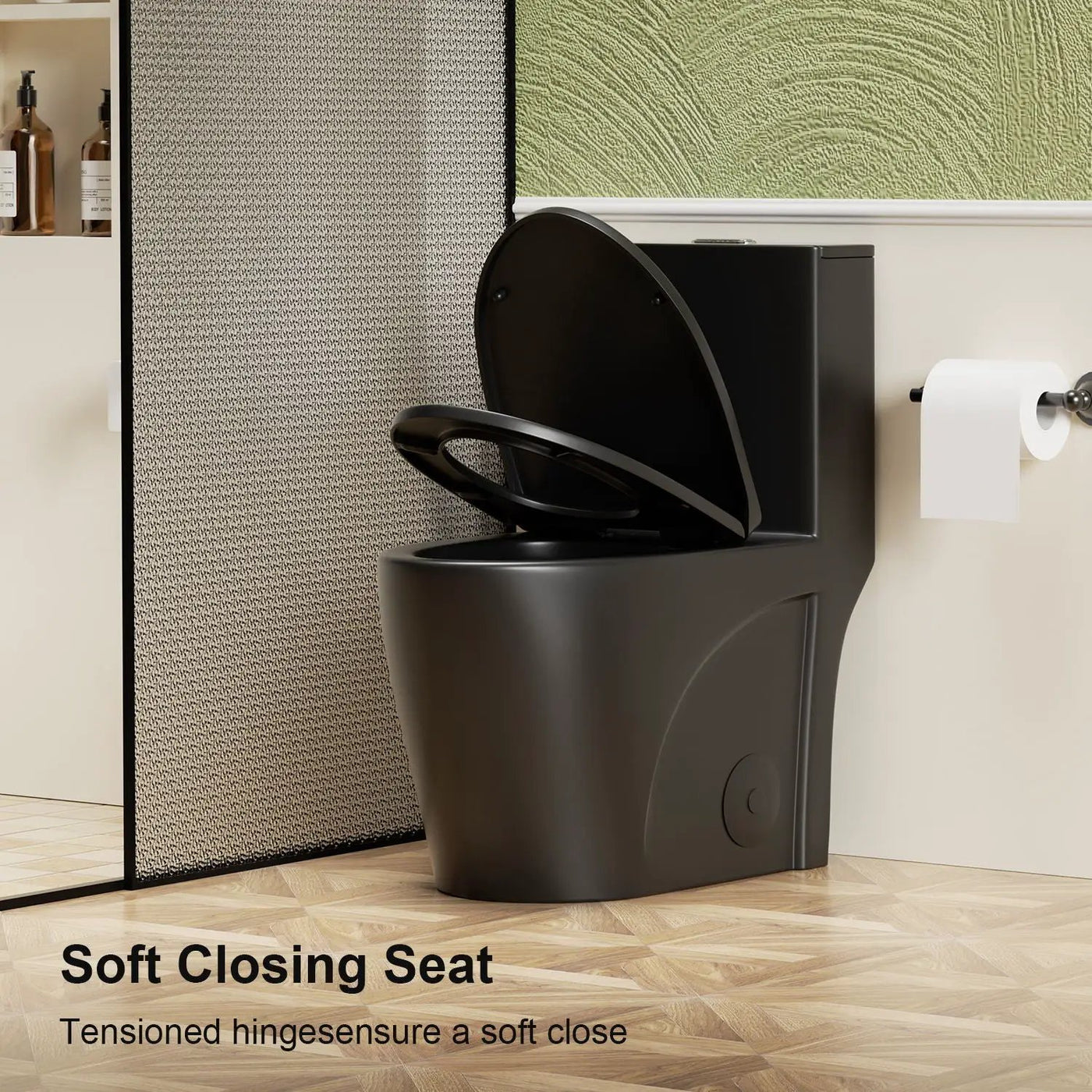 1 Piece Toilet With Tornado Flush, Dual Flush, And ADA Height Comfort Chair by HouseOfZazla