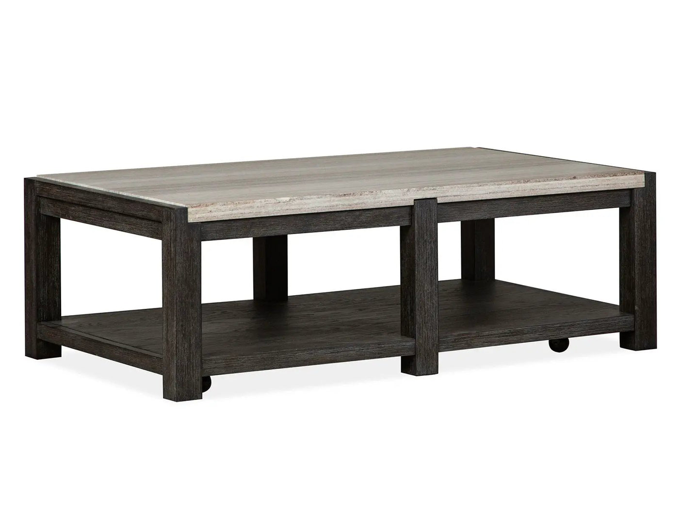 Plum Creek - Rectangular Cocktail Table With Casters by Unique Piece Furniture