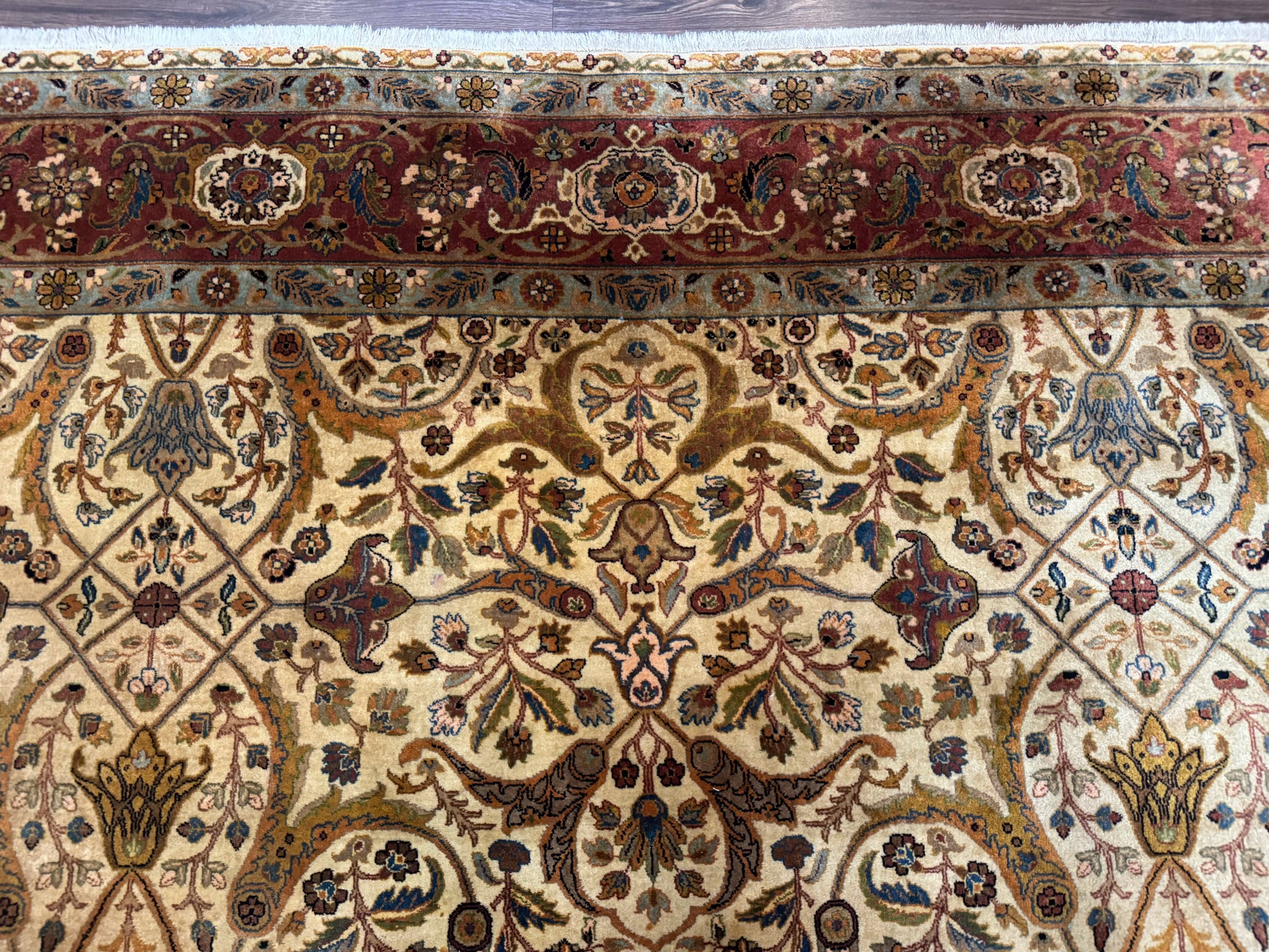Indo Persian Rug 8x10, Teawash Bidjar Carpet, Allover Pattern by Jewel Rugs