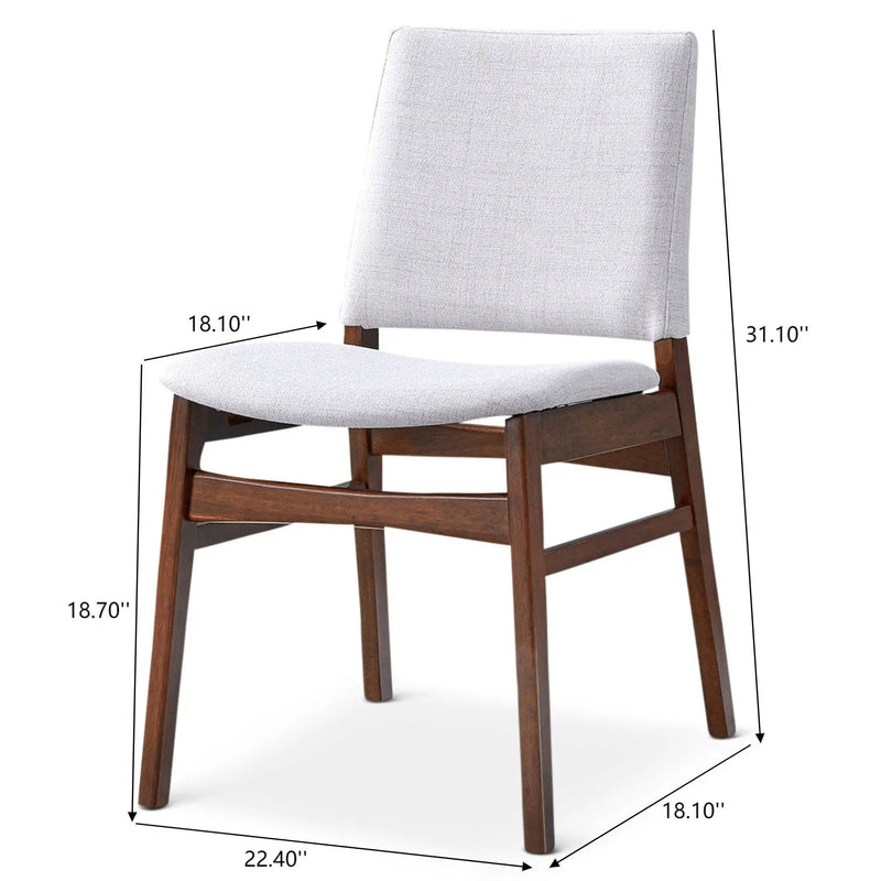 Gusto - Dining Chair (Set of 2) - Brown / Light Gray by Unique Piece Furniture