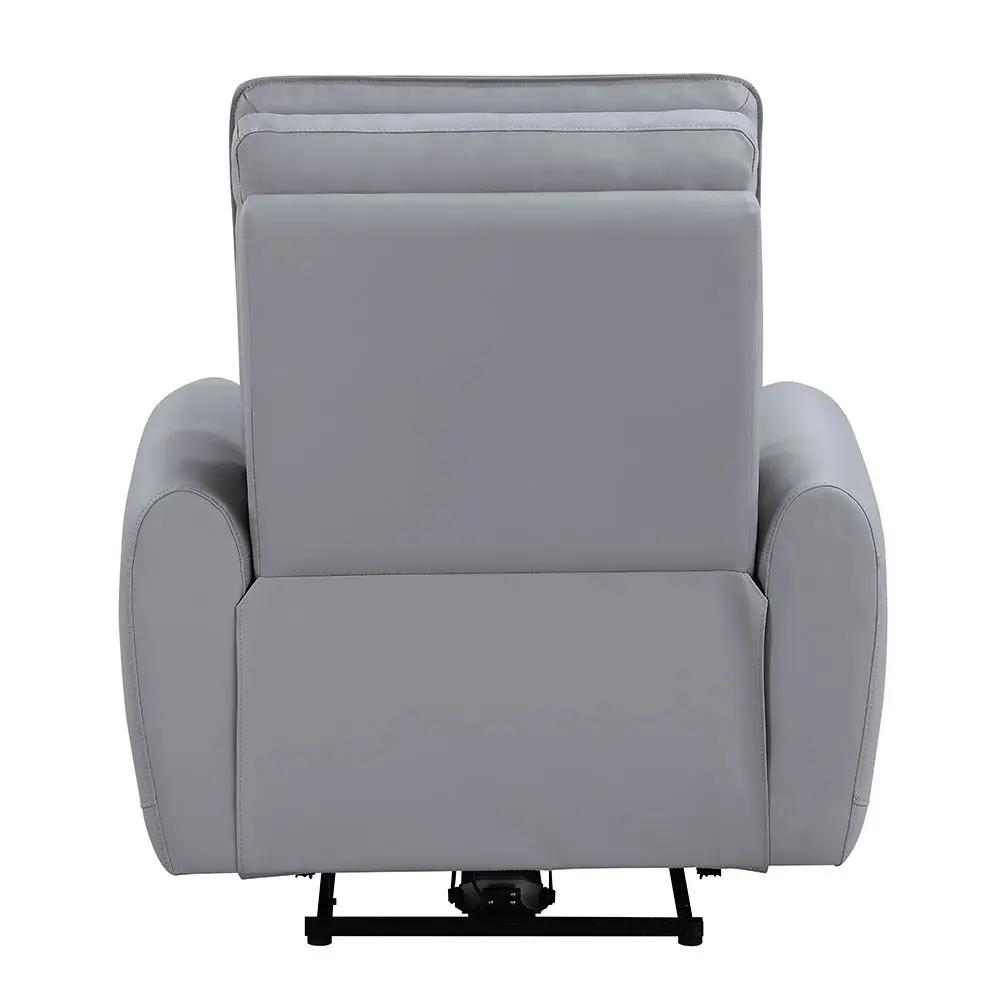 Jeromie - Power Motion Recliner With USB Port - Gray Synthetic Leather by Unique Piece Furniture