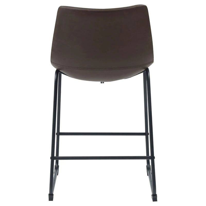 Armless Counter Height Stools (Set of 2) - Brown by HouseOfZazla