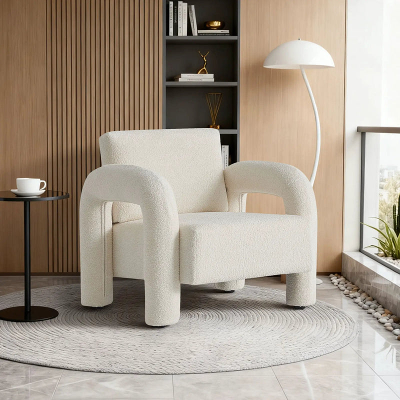Modern Velvet Fabric Accent Chair by HouseOfZazla