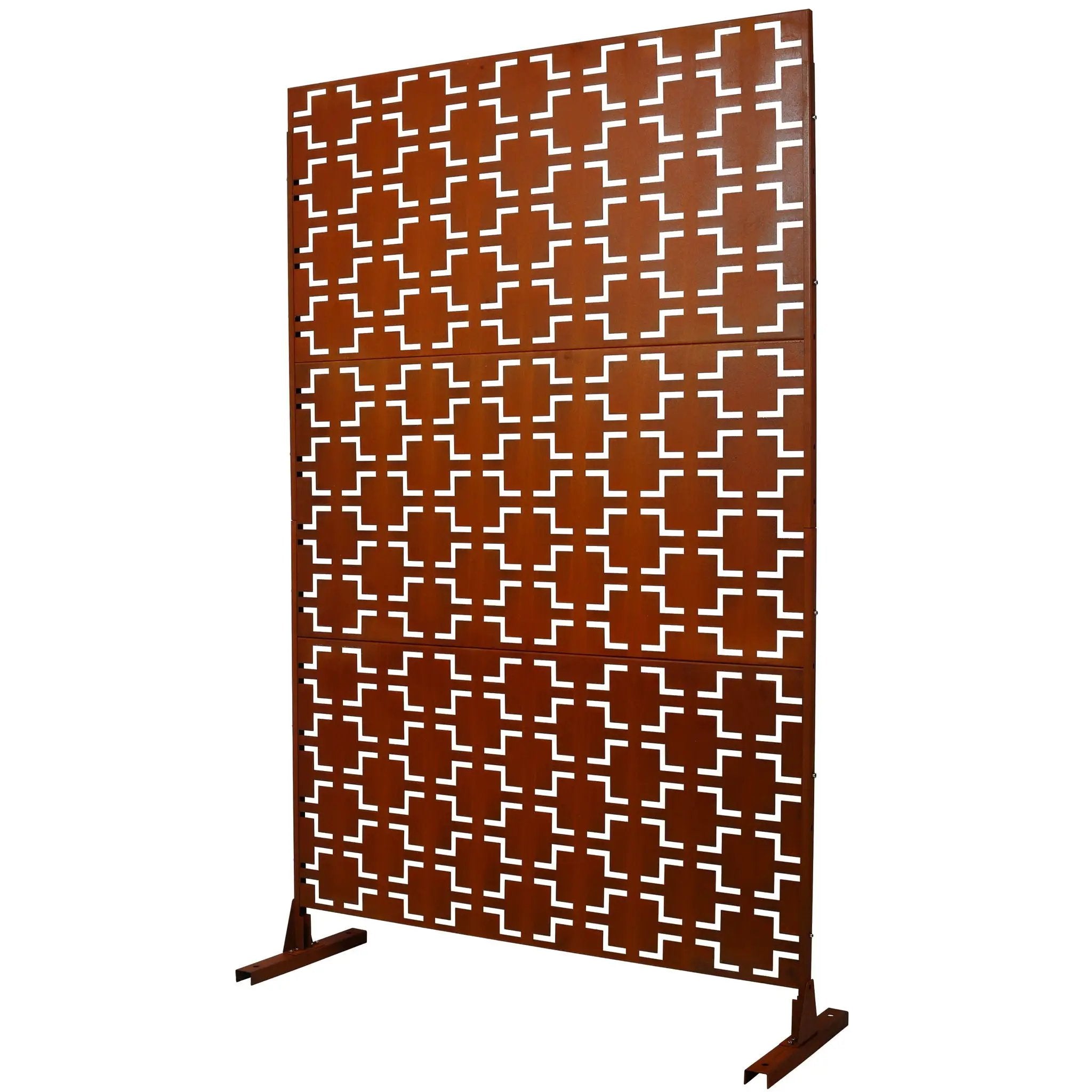 Outdoor & Indoor Metal Privacy Freestanding Decorative Screen by Unique Piece Furniture