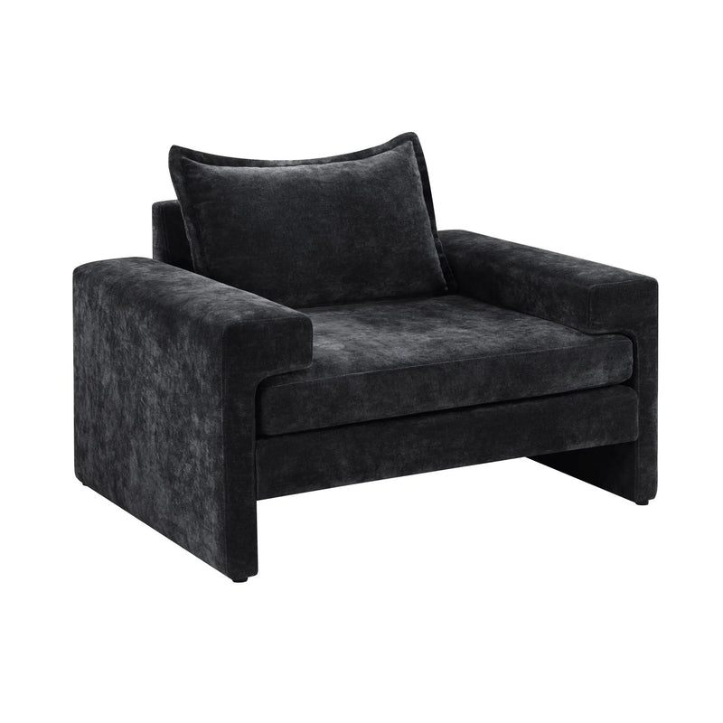 Upholstered Accent Chair With Wide Armrests And Ergonomic Back Support by HouseOfZazla