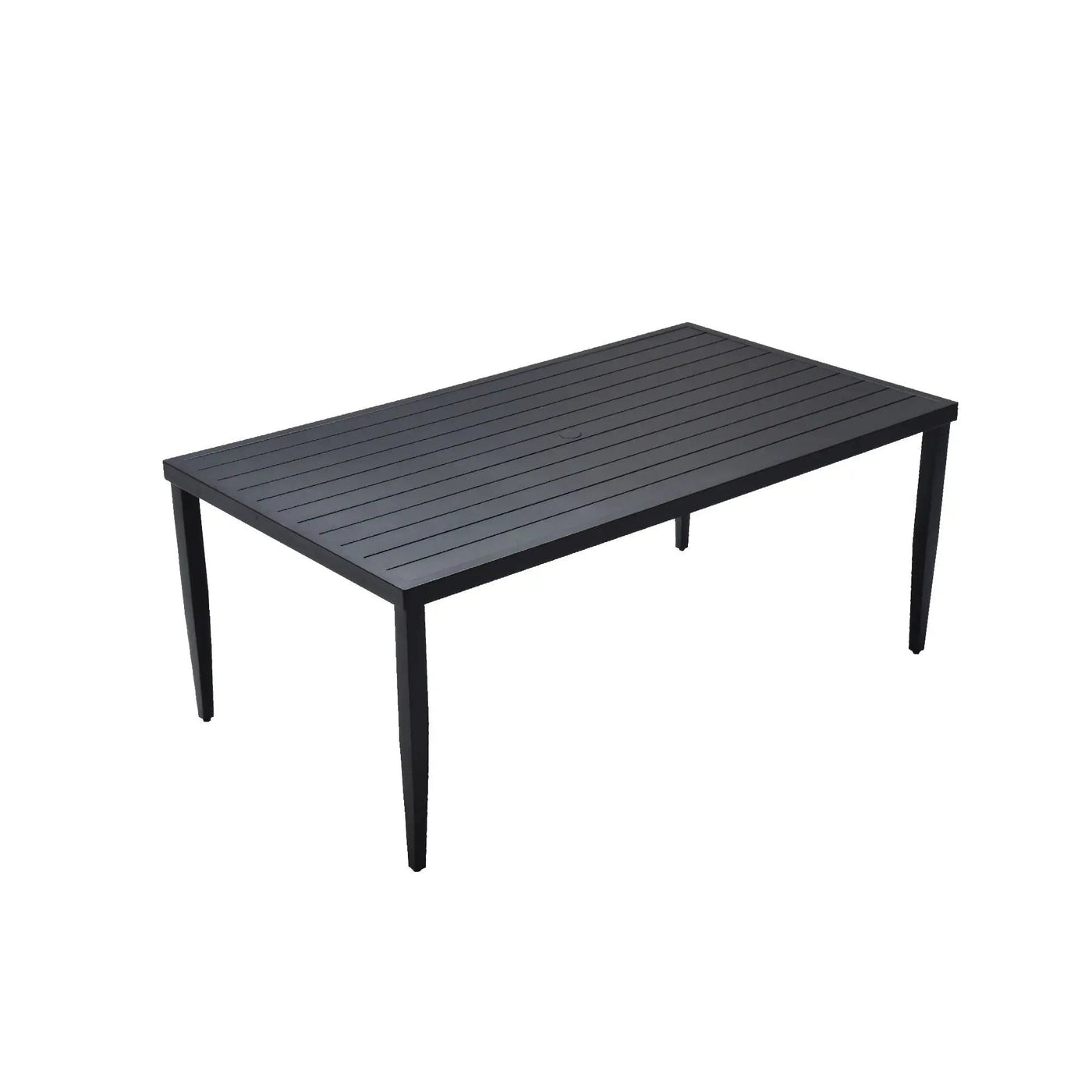 Outdoor Patio Dining Table With Tapered Feet & Umbrella Hole by Unique Piece Furniture