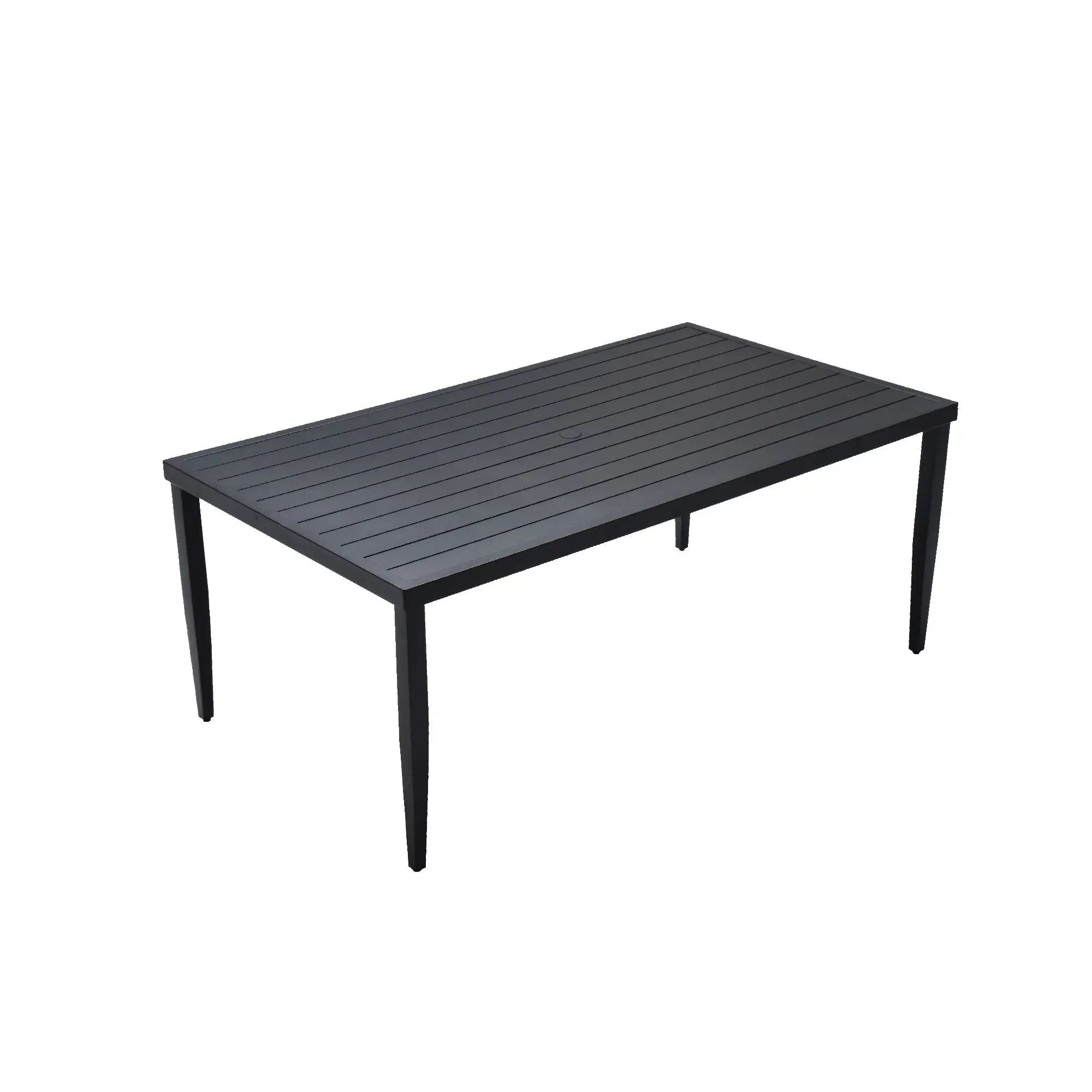 Outdoor Patio Dining Table With Tapered Feet & Umbrella Hole by Unique Piece Furniture