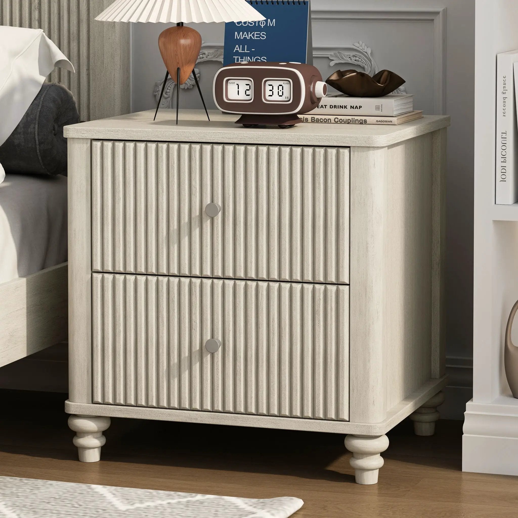 3 Piece Bedroom Set With Bed And 2 Nightstands by HouseOfZazla