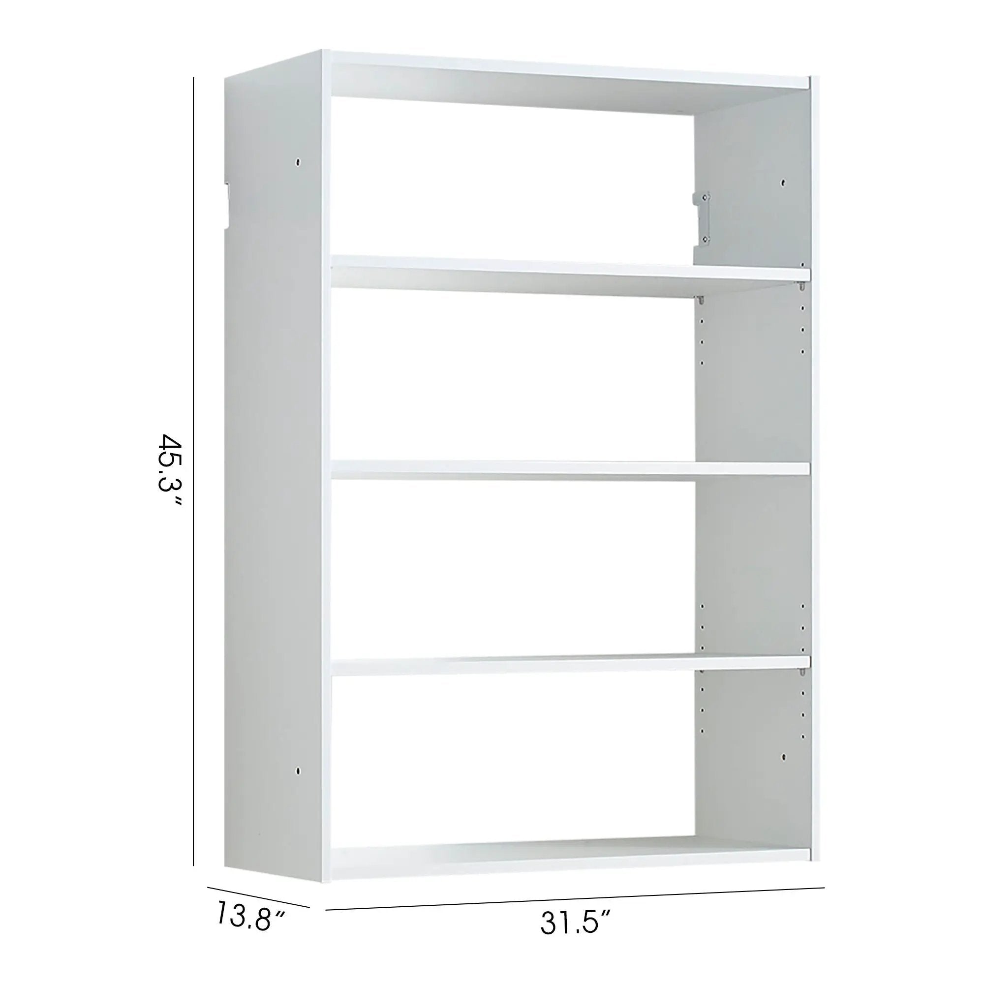 Devi - Wall Mounted Wood Closet System With Modular Design And Ample Storage by HouseOfZazla