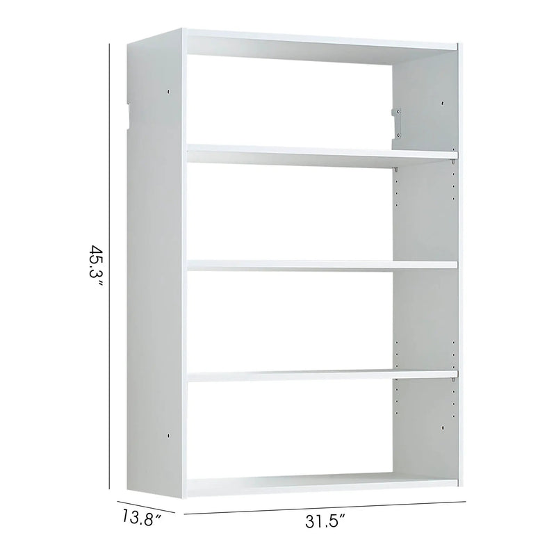 Devi - Wall Mounted Wood Closet System With Modular Design And Ample Storage by HouseOfZazla