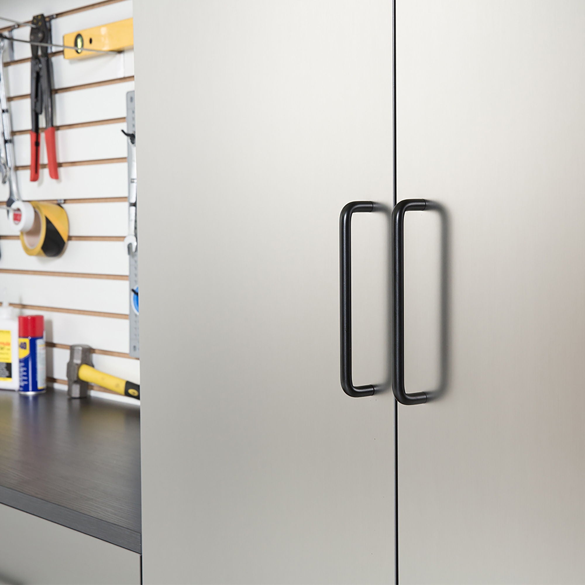 Astro Series - Garage Cabinet Set - Metallic Gray by HouseOfZazla