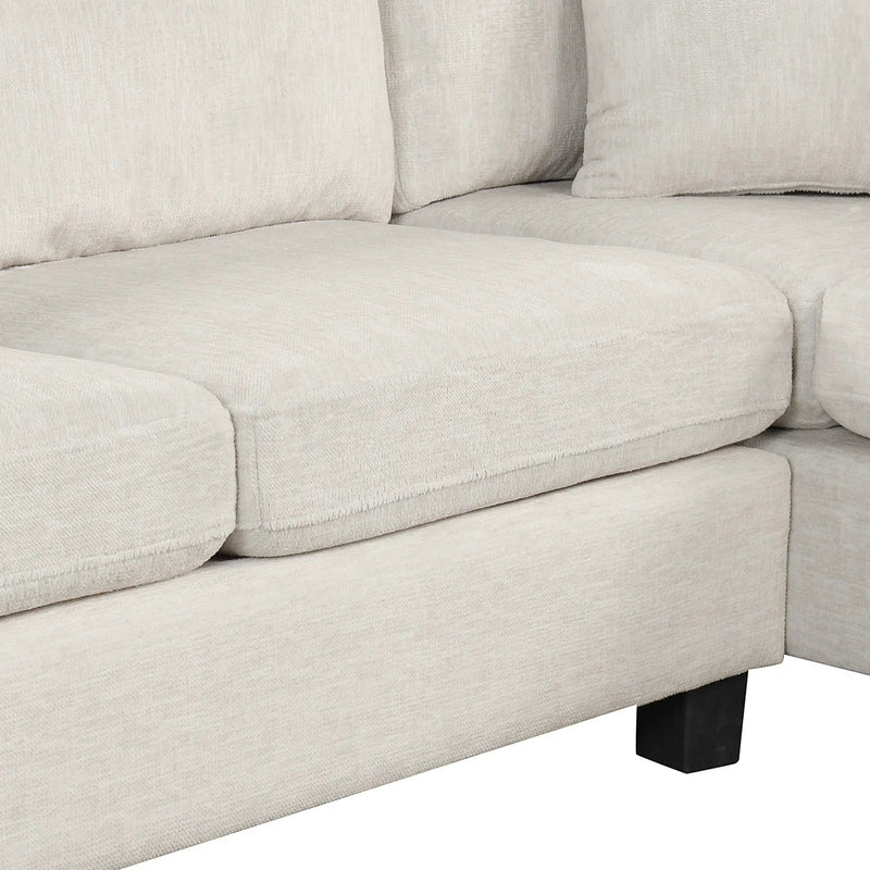 Contemporary U - Shaped Sectional Sofa With Movable Storage Ottoman by HouseOfZazla