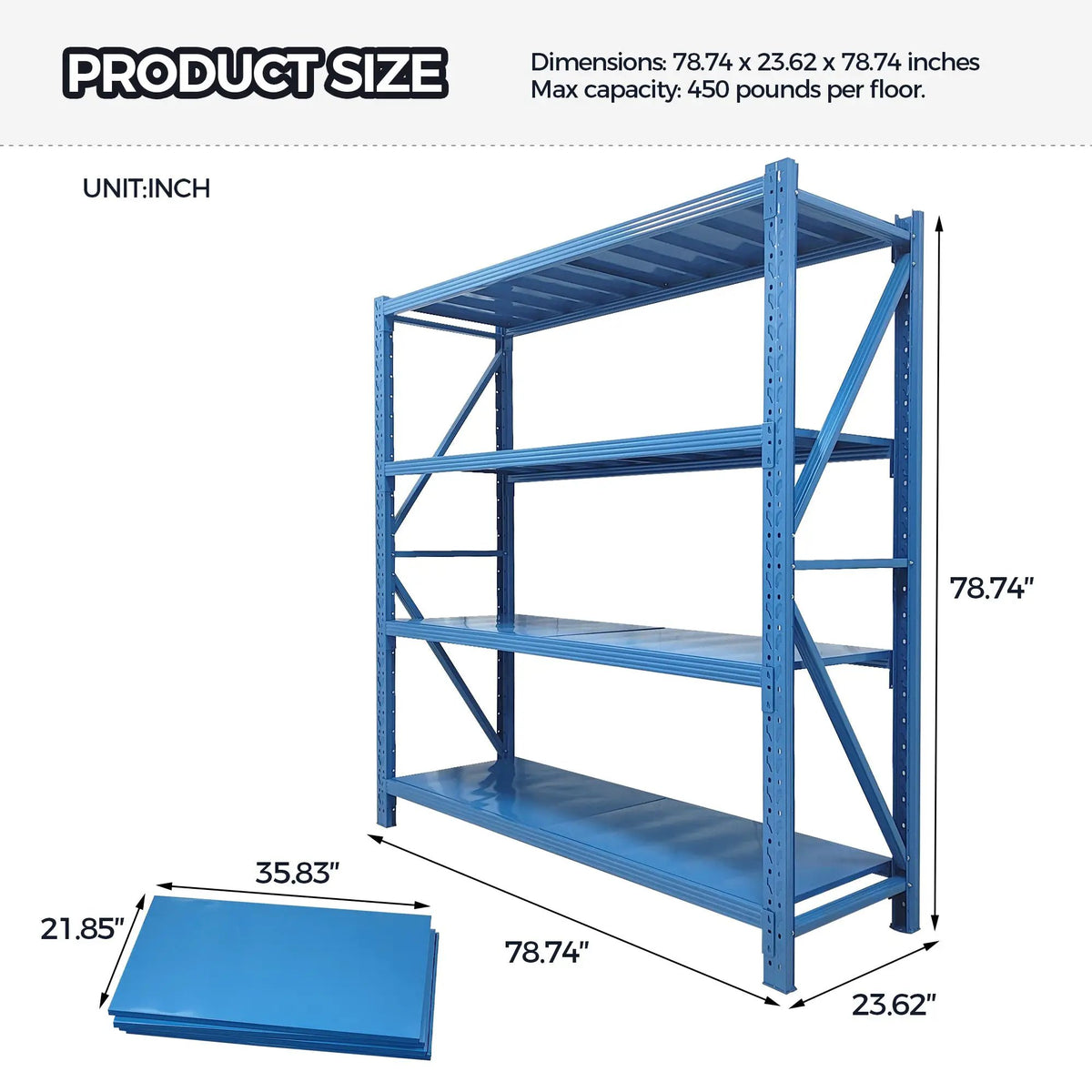 5000 Lbs Heavy Duty Garage Shelving Units by HouseOfZazla