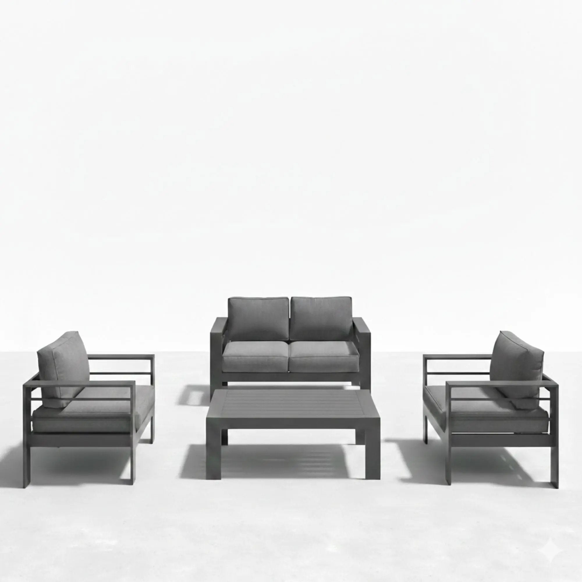 Outdoor Patio Set, All-Weather & Thick Cushions by HouseOfZazla