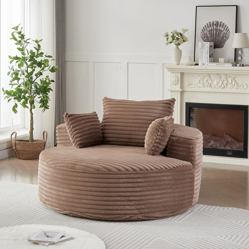 Modern Single Sofa With Backrest Pillow For Living Room by HouseOfZazla