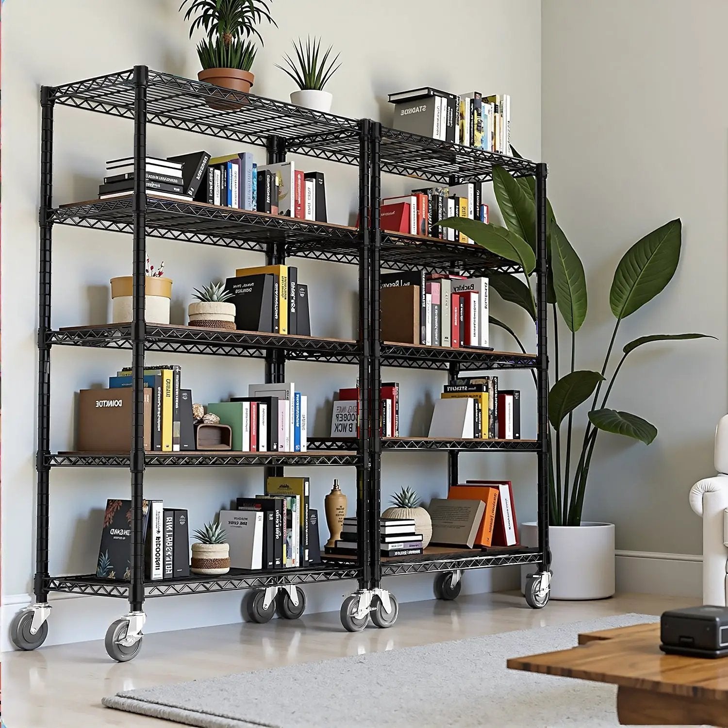 5-Shelf Storage Shelves - Heavy Duty Metal Shelving Unit by HouseOfZazla