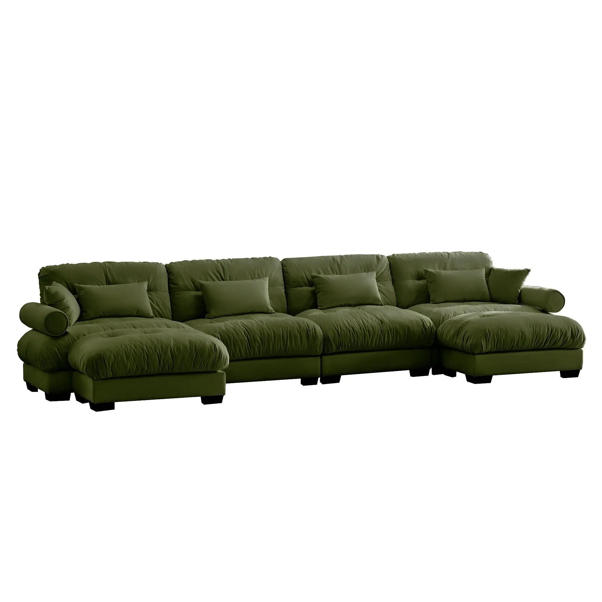 Super Comfort Oversized Modular Sectional Sofa With Movable Ottoman by Unique Piece Furniture