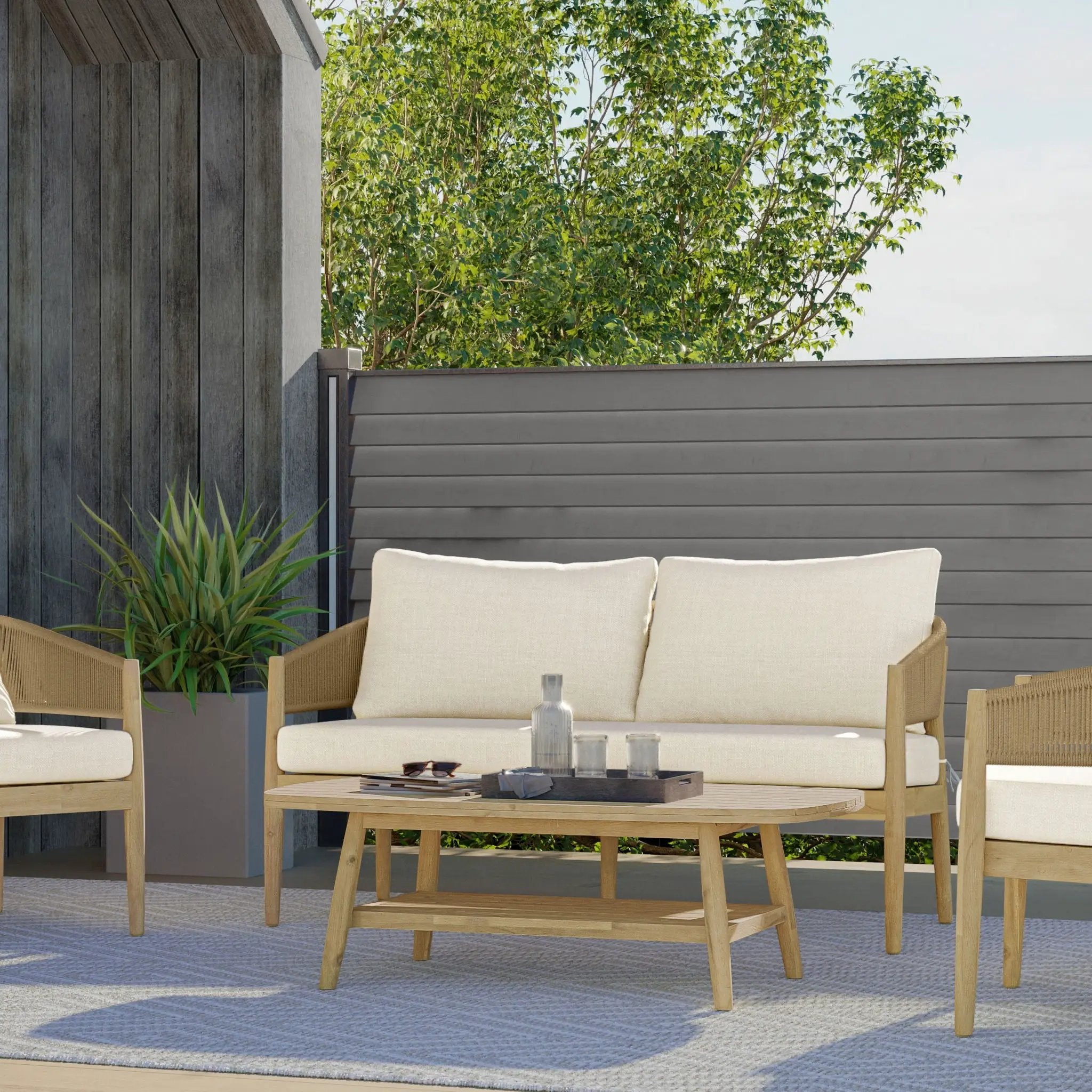 Bayshore - Outdoor Sofa - Natural by Unique Piece Furniture