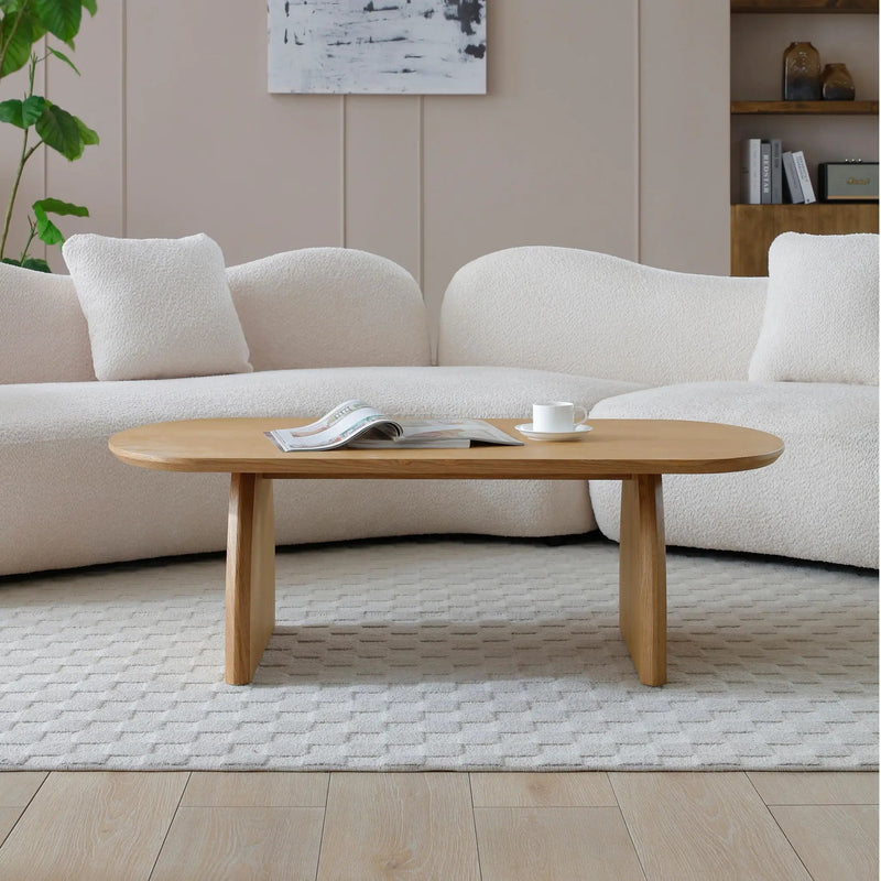 Oval Coffee Table For Living Room by Unique Piece Furniture