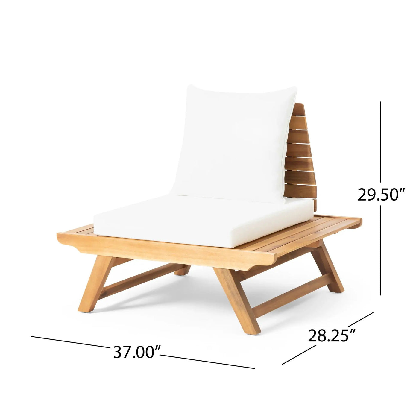 Sedona Outdoor Club Chair With Slatted Design by HouseOfZazla