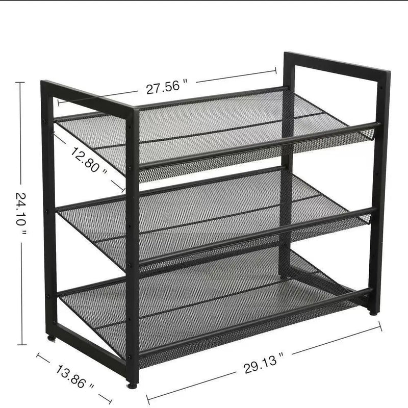 3-Tier Adjustable Shoe Rack by HouseOfZazla