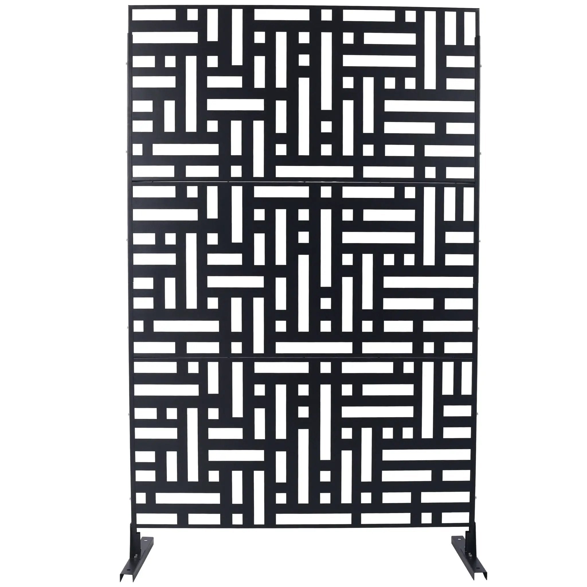 Decorative Freestanding Metal Privacy Screen For Indoor & Outdoor Use by HouseOfZazla