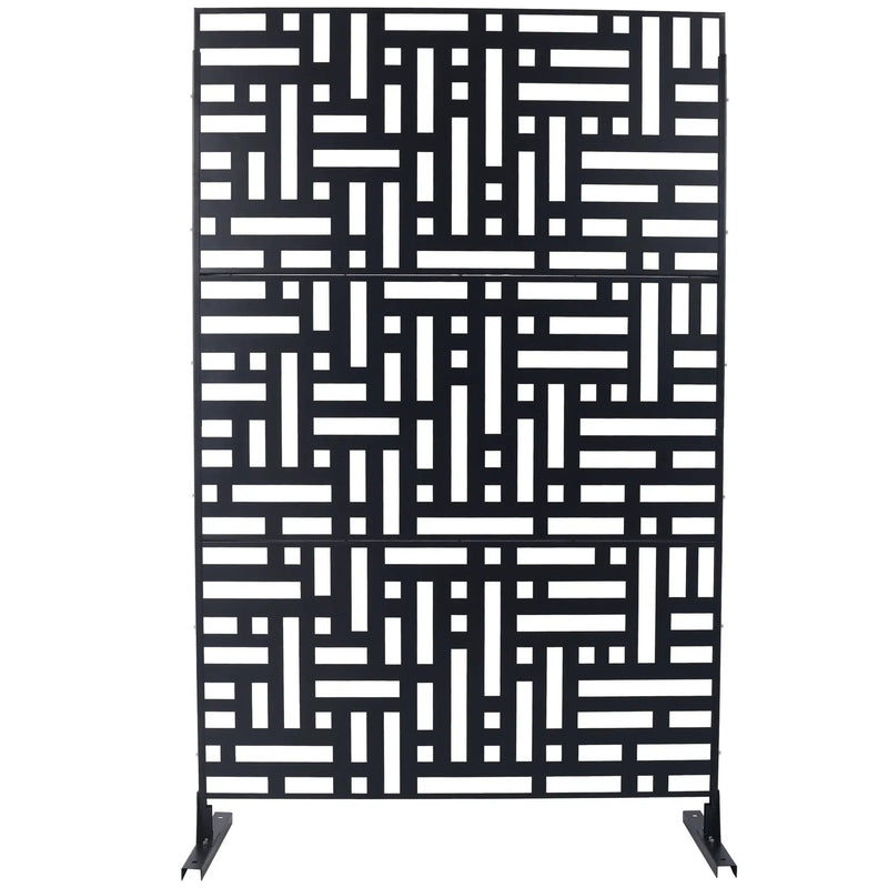 Decorative Freestanding Metal Privacy Screen For Indoor & Outdoor Use by HouseOfZazla