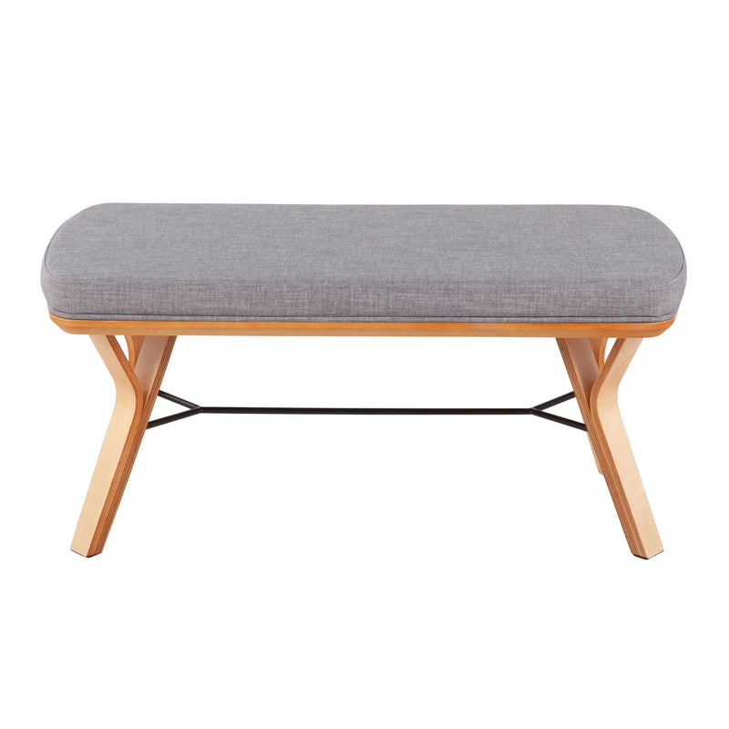 Folia - Mid Century / Modern Bench by Unique Piece Furniture