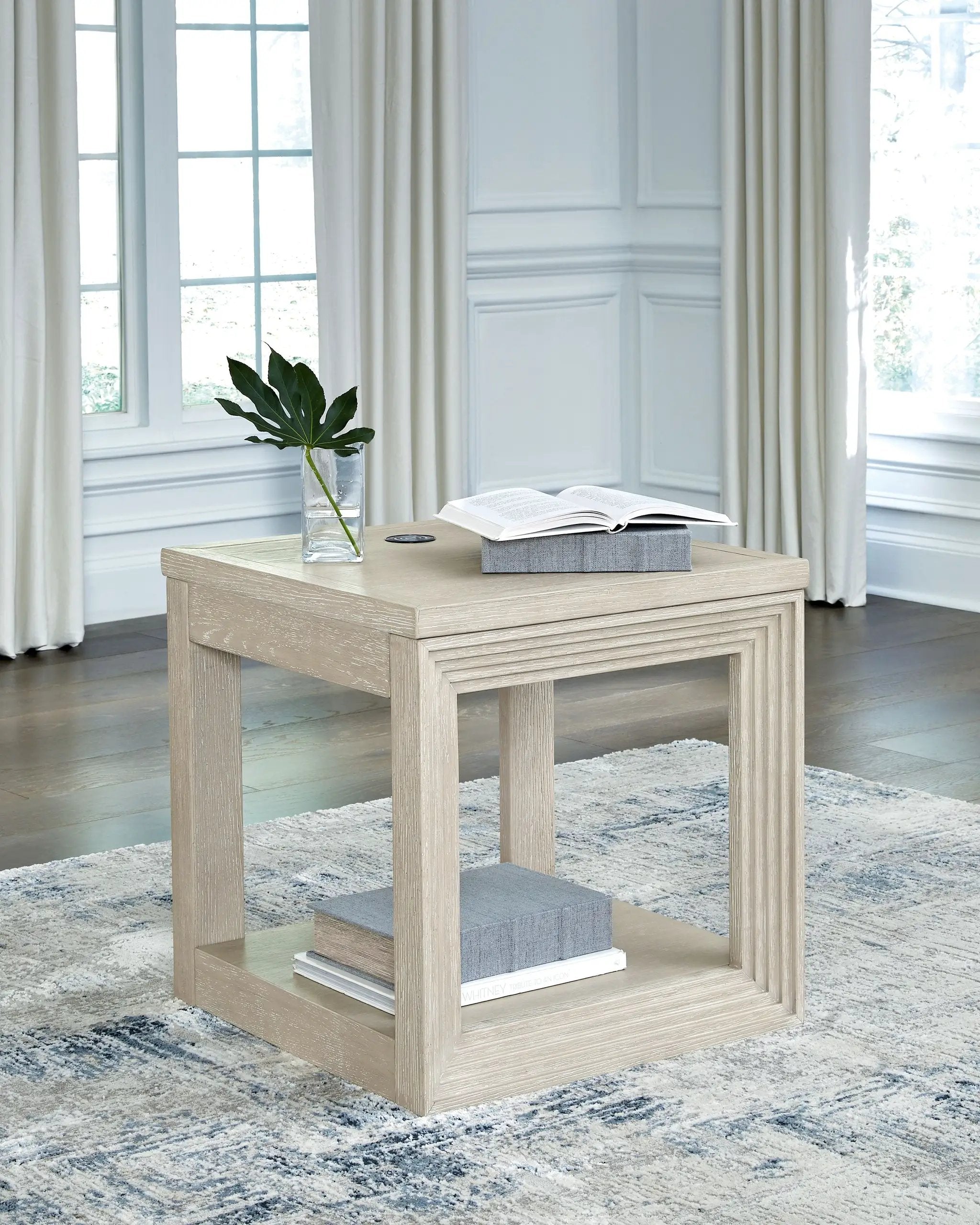 Marxhart - Square End Table - Bisque by Unique Piece Furniture