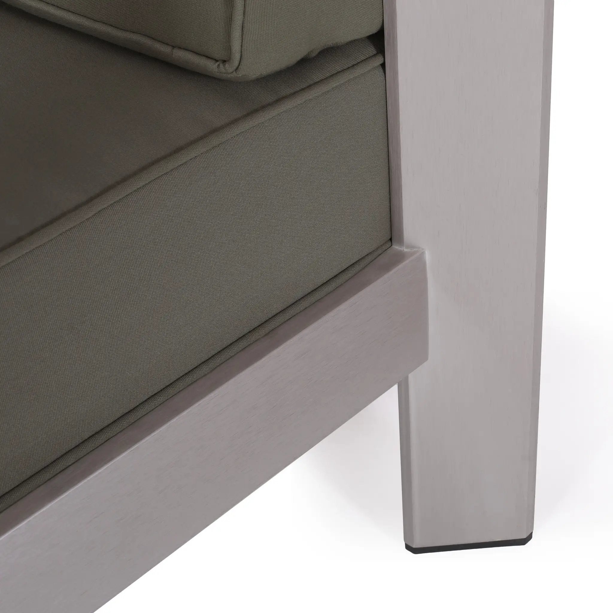 Outdoor Aluminum Loveseat – Low-Profile Patio Seating with Deep Cushions by HouseOfZazla