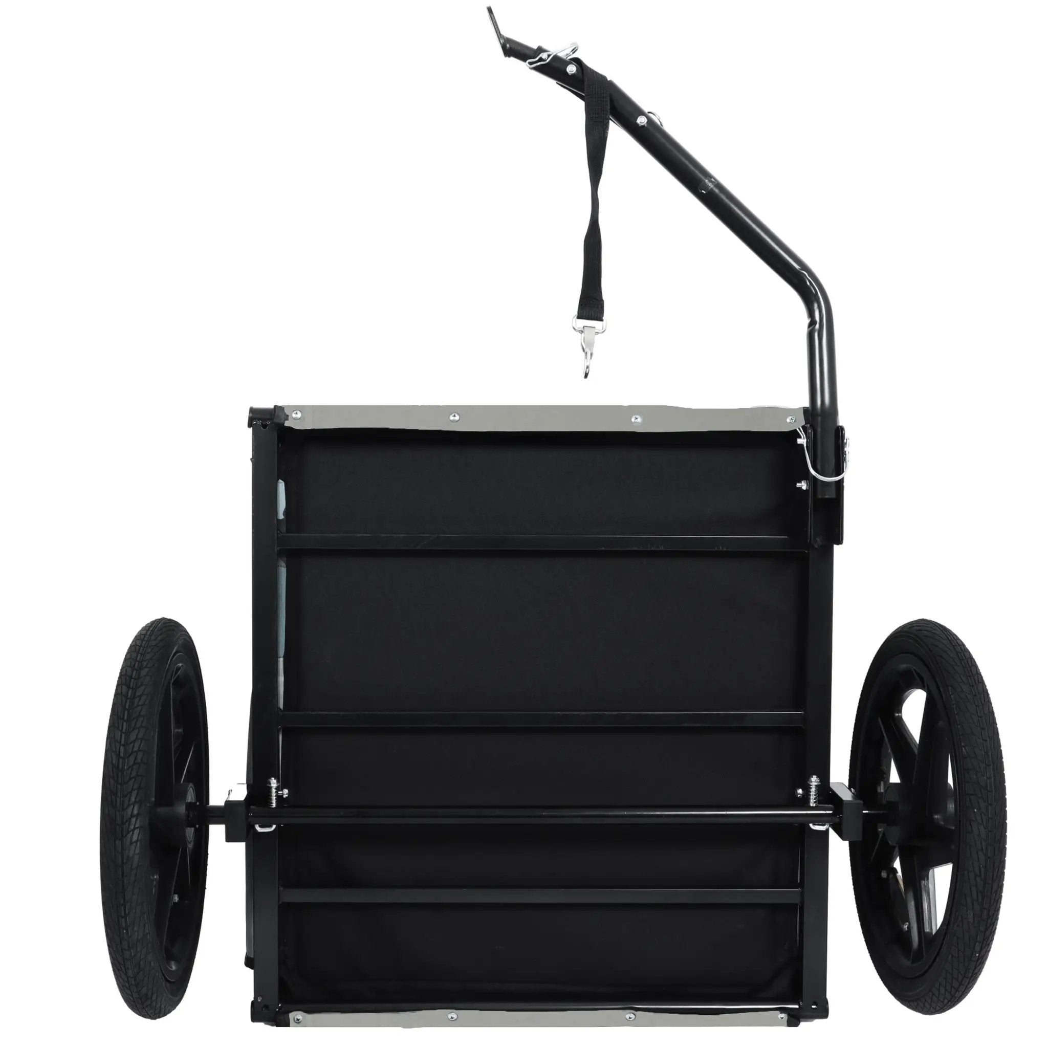 Outdoor Heavy Duty Collapsible Pet Bike Trailer with 16-Inch All-Terrain Wheels by HouseOfZazla
