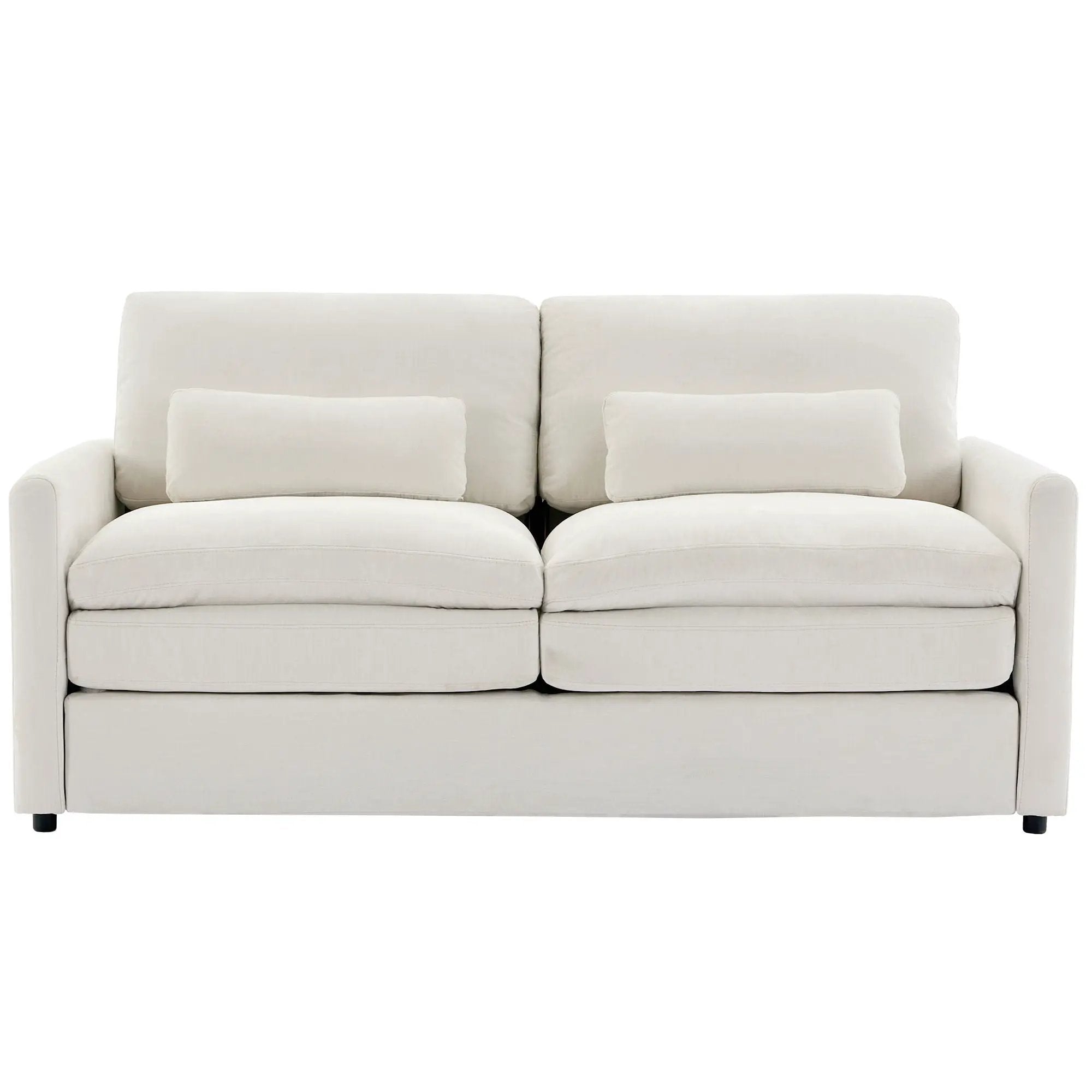 Cozy Upholstered Cushion Loveseat Sofa For Living Room by HouseOfZazla