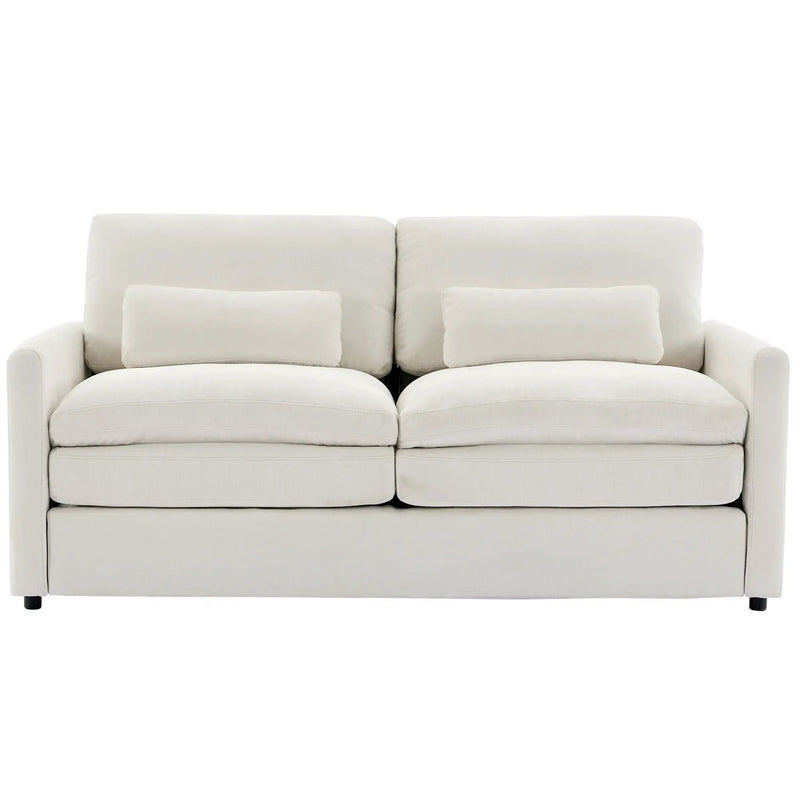 Cozy Upholstered Cushion Loveseat Sofa For Living Room by HouseOfZazla