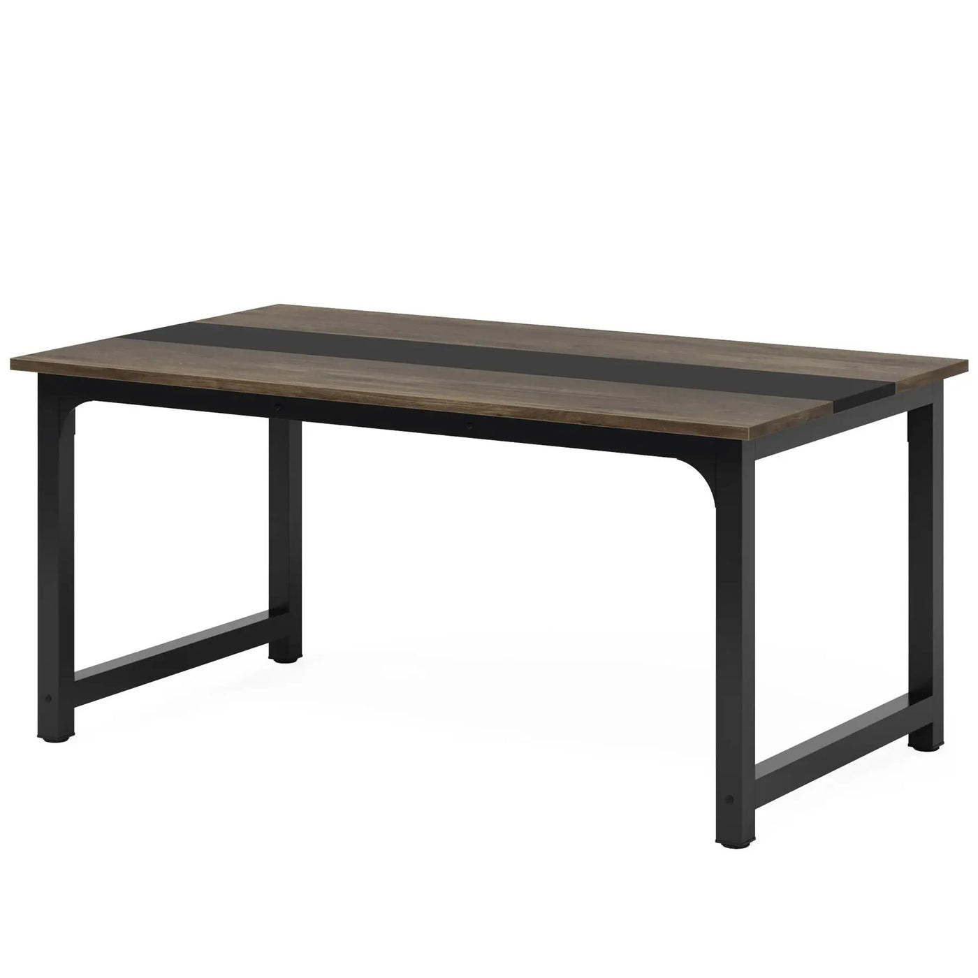 Large Computer Desk With Steel Frame for Home Office Workstation by HouseOfZazla
