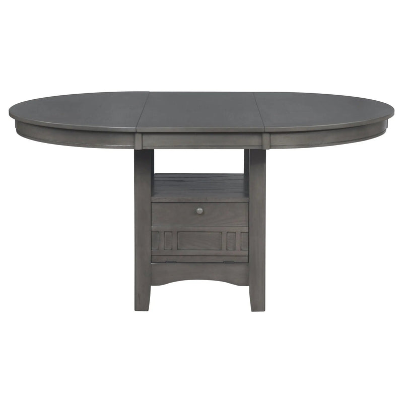 Lavon 5-piece Oval Extension Leaf Dining Set Medium Grey by Unique Piece Furniture
