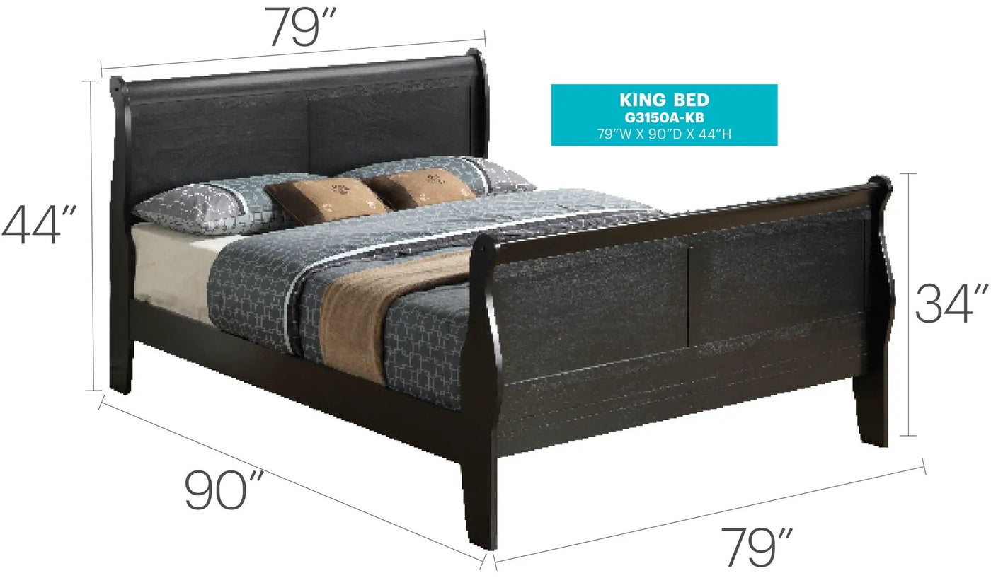 Panel Sleigh Bed by HouseOfZazla