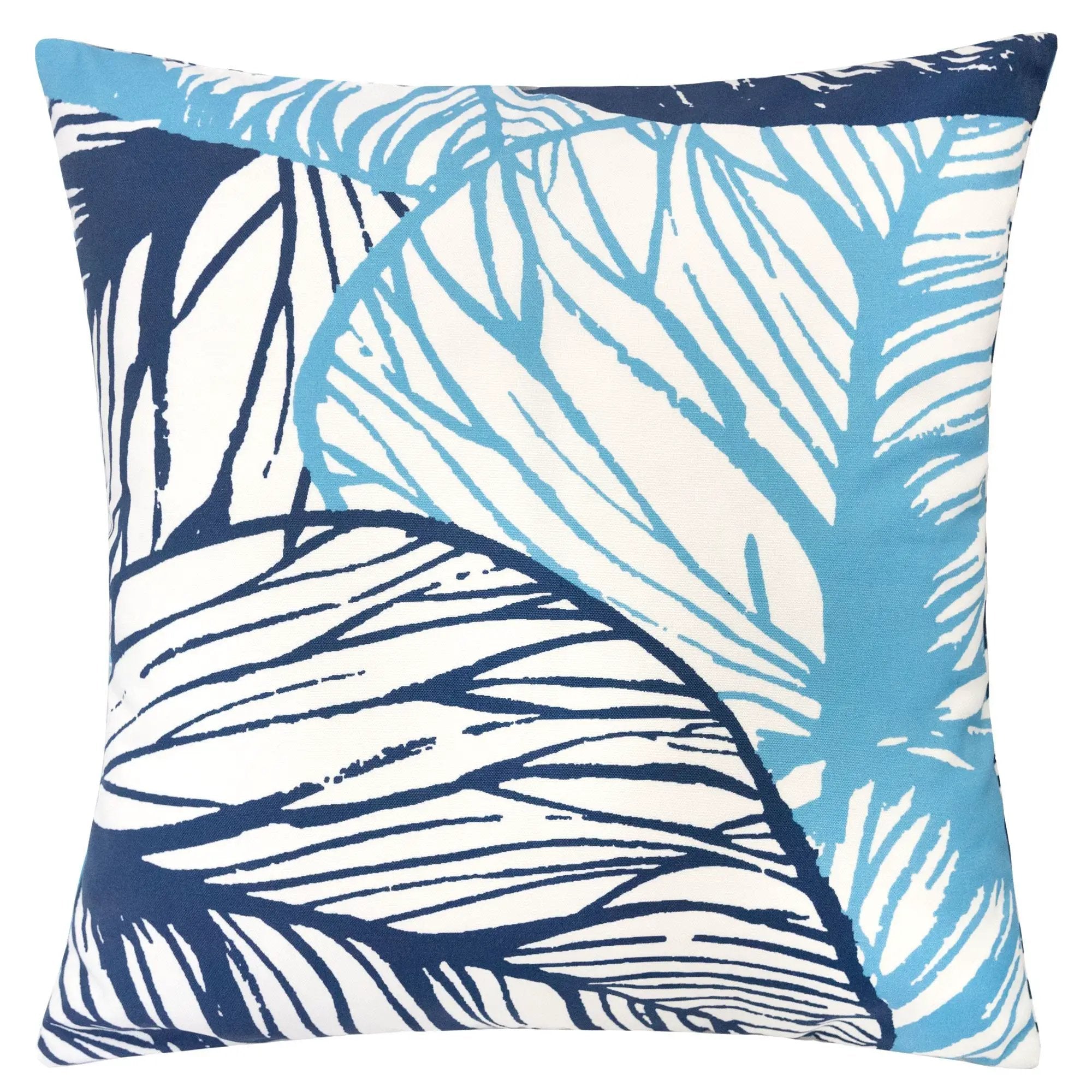 Leaf Vein Outdoor & Indoor Pillow - Indigo by Unique Piece Furniture