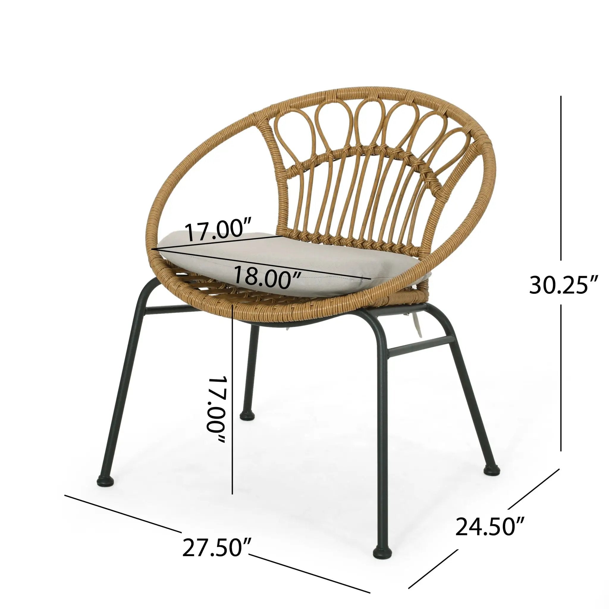 Banya Chair Set of 2 - Light Brown by HouseOfZazla